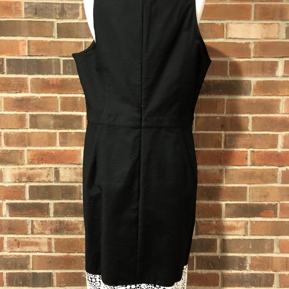 NWT Ann Taylor Women’s Cotton Black Dress Sz 16T - Picture 3 of 4
